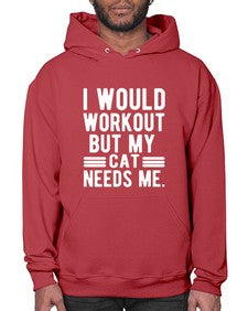 I would Workout - cats- Hoodie