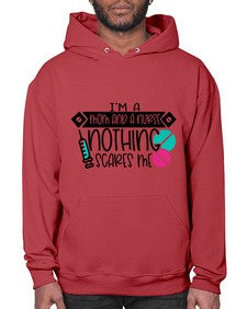 Im A Mom And A Nurse Nothing Scares Me Style Style 956# - nurse- Hoodie