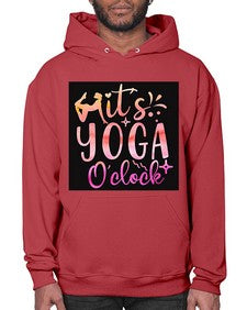 It s yoga O clock  345# - yoga- Hoodie