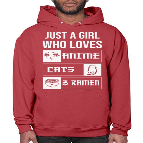 Just A Girl Who Loves 263# - anime- Hoodie