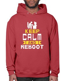 Keep Calm and reboot 27# - computer- Hoodie