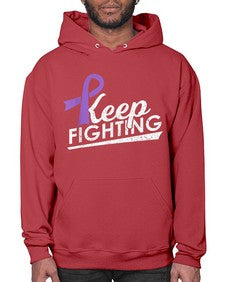 Keep Fighting Alzheimers Epilepsy Warrior Awareness Ribbon 189# - alzheimers- Hoodie