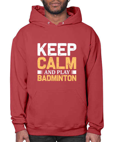 Keep calm 958# - badminton- Hoodie