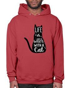 Life Is Better With A Cat Style 98# - cats- Hoodie