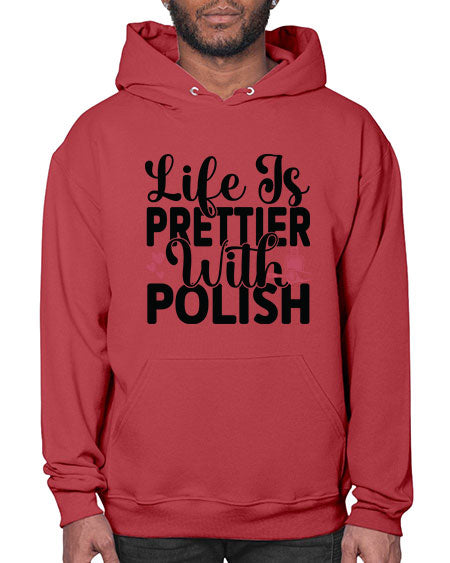 Life Is Prettier With Polish 1052# - nail tech- Hoodie