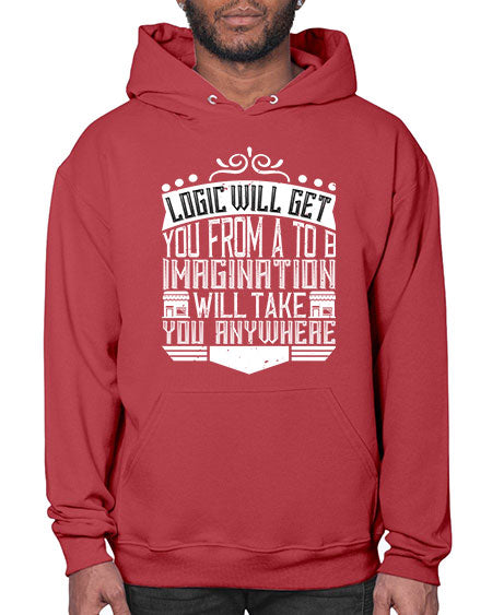 Logic will get you from A to B Imagination will take you anywhere Style 278# - architect- Hoodie