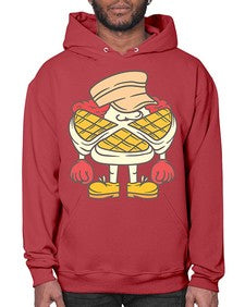Misterious waffle 165# - cartoon food- Hoodie