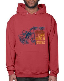 My first car was a motorcycle 47# - motorcycle- Hoodie