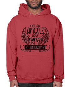 Not All Angels Have Wings Some Have Stethoscopes Style Style 1135# - nurse- Hoodie