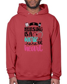 Nursing Is a Work of Heart Style Style 1271# - nurse- Hoodie