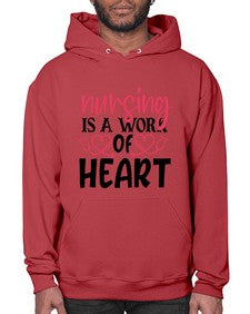 Nursing is a work of heart Style 1268# - nurse- Hoodie