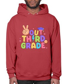 Peace Out third Grade Peace 648# - third grade- Hoodie