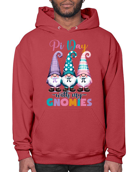 Pi Day Gnomies Funny Teacher 18# - pi- Hoodie