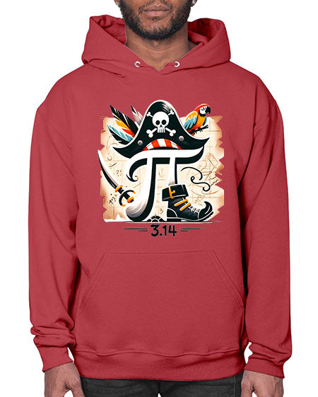Pirate Pi Day Sublimation Design 39# - pi- Hoodie