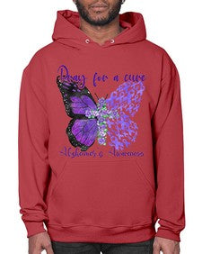 Pray For A Cure AlzheimerS Awareness 208# - alzheimers- Hoodie