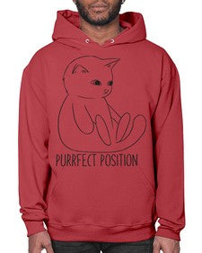 Purrfect Position - cats- Hoodie