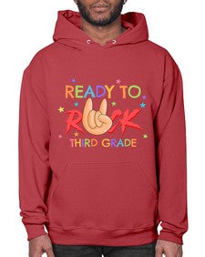 Ready to Rock third Grade 737# - third grade- Hoodie