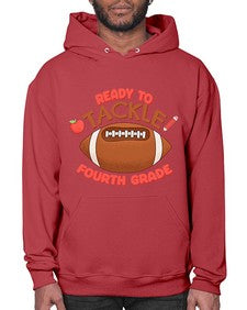 Ready to tackle fourth Grade 743# - fourth grade- Hoodie