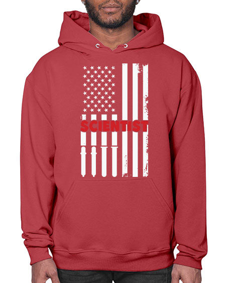 ScientistUSAFlagScientistSkinite Scientist Skinite 38# - general science- Hoodie