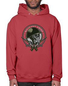 Skull Soldier 1066# - skull and bones- Hoodie
