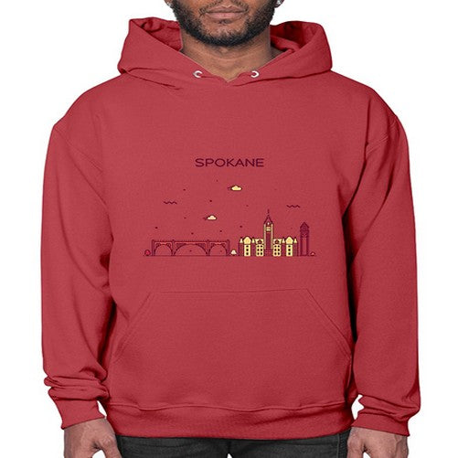 Spokane 1880# - cities- Hoodie