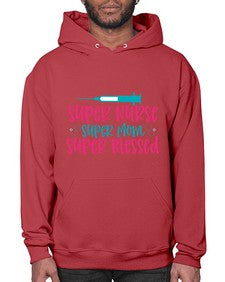 Super Nurse Super Mom Style 1433# - nurse- Hoodie