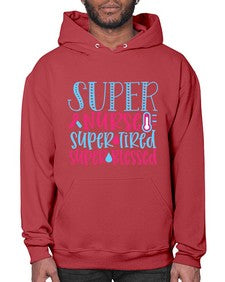 Super Nurse Super Tired Style 1434# - nurse- Hoodie