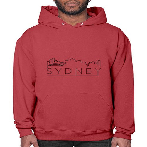 Sydney Minimal Skyline 1916# - cities- Hoodie