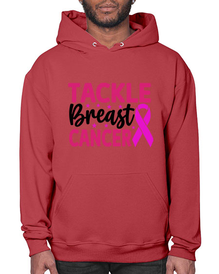 Tackle Breast Cancer 5# - breast cancer- Hoodie