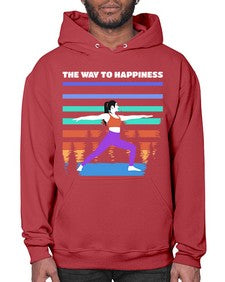 The Way to Happiness 566# - yoga- Hoodie