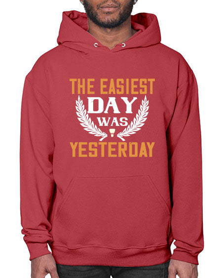 The easiest day was yesterday 1834# - badminton- Hoodie