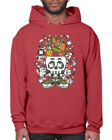 Vegetable Skull Head 1195# - skull and bones- Hoodie