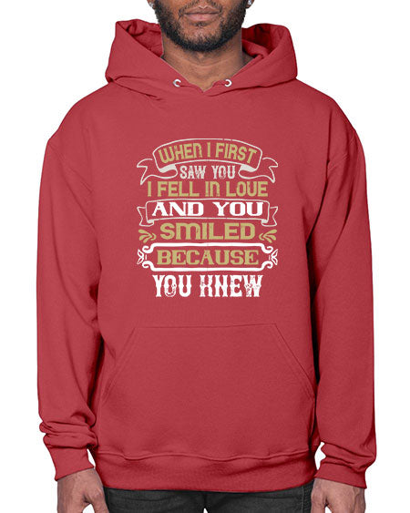 When I first saw you I fell in love and you smiled because you knew Style 12# - pig- Hoodie