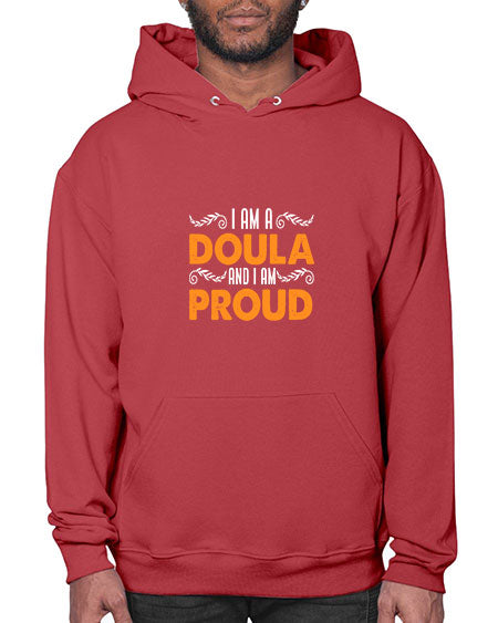 WomensIamadoulaandIamproudgiftforfunnymidwifedoula1652# - doubla- Hoodie
