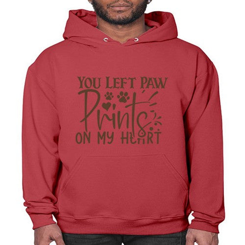 You Left Paw Prints On My Heart Style 53# - dogs- Hoodie