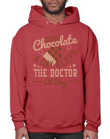 a little chocolate a day keeps the doctor at bay 3# - chocolate- Hoodie