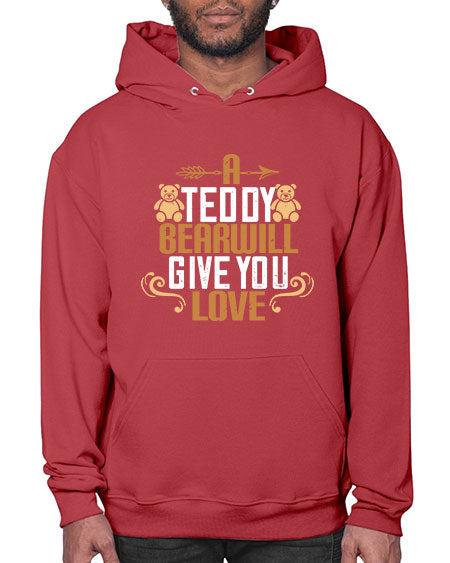 a teddy bear will give you love 3# - bears - animals- Hoodie