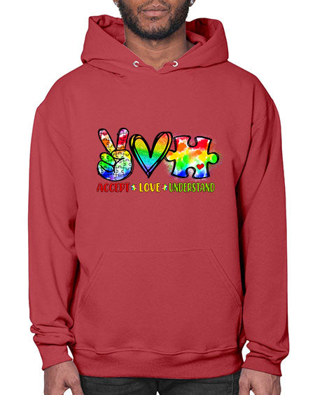 accept love understand - autism- Hoodie