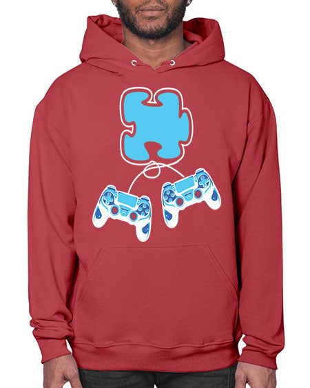 autism awareness gamer puzzle piece 11# - autism- Hoodie