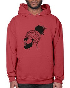 beardman 44# - black boys or men- Hoodie