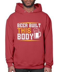beer built this body 642# - beer- Hoodie