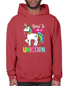 born to be a unicorn 72# - unicorn- Hoodie
