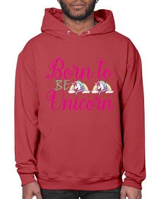 born to be unicorn 73# - unicorn- Hoodie