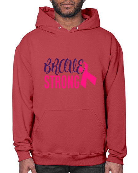 brave strong Style 15# - breast cancer- Hoodie