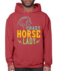 crazy horse lady Style 10# - horse- Hoodie