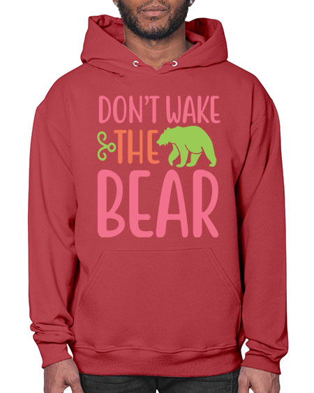 don’t wake the bear 105# - bears - animals- Hoodie