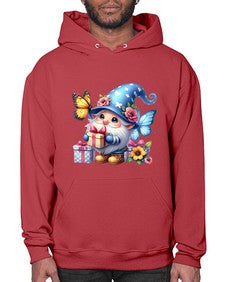 gnome with butterfly 03# - gnome- Hoodie