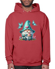 gnome with butterfly 14# - gnome- Hoodie