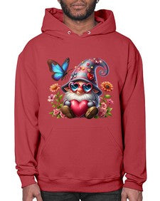 gnome with butterfly 17# - gnome- Hoodie