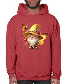 gnome with butterfly 27# - gnome- Hoodie